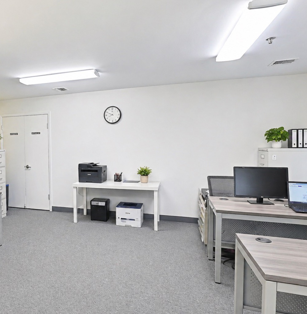 Office and support workspace where catalogue requests are handled